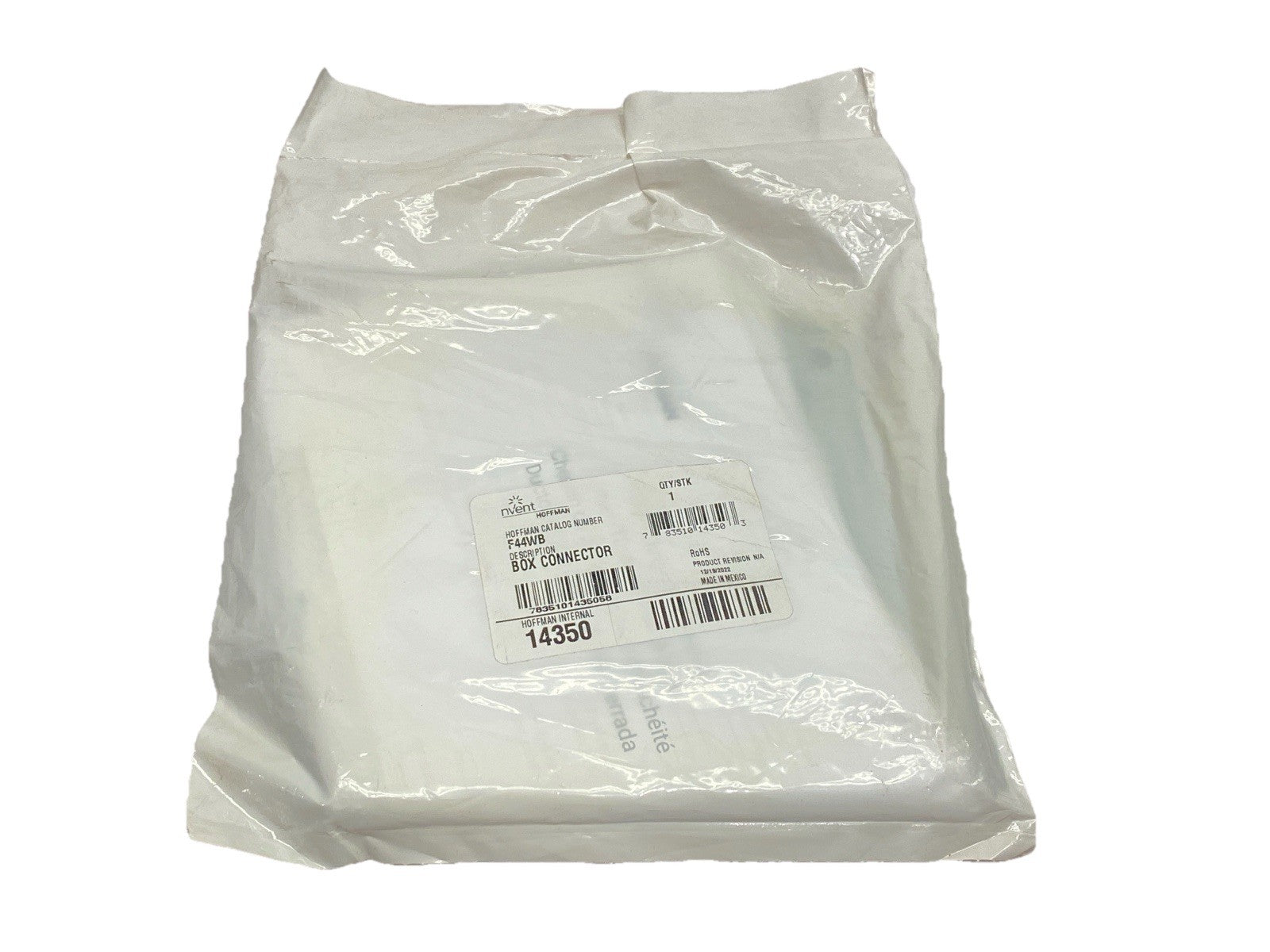 Hoffman F44WB nVent Box Connector Feed-Through 4.00 x 4.00" Gray 14350 - Maverick Industrial Sales