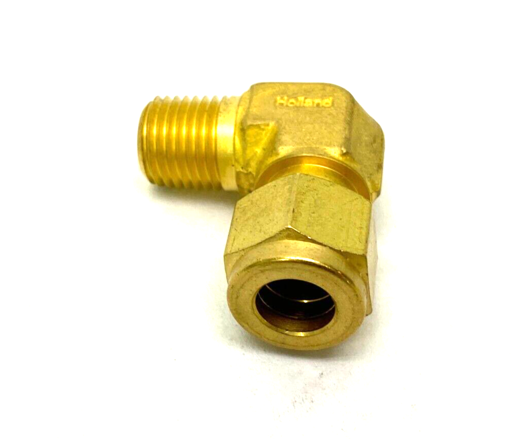 Swagelok B-600-2-4 Brass Elbow Compression Fitting 3/8" Tube 1/4" NPT Thread - Maverick Industrial Sales