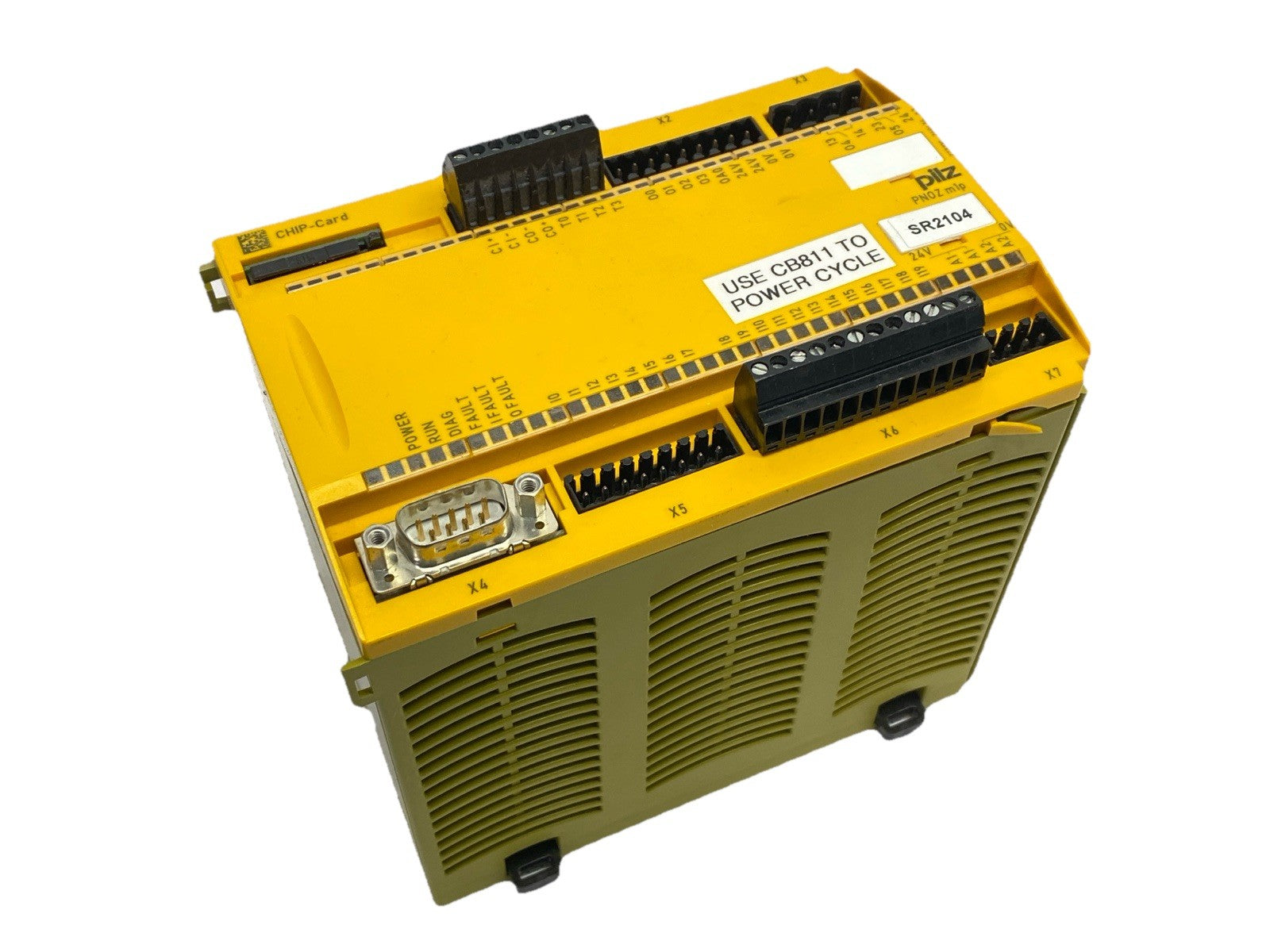 PNOZ m1p | Pilz CPU Base Unit 773100 DAMAGED CASE - For parts or not working - Maverick Industrial Sales
