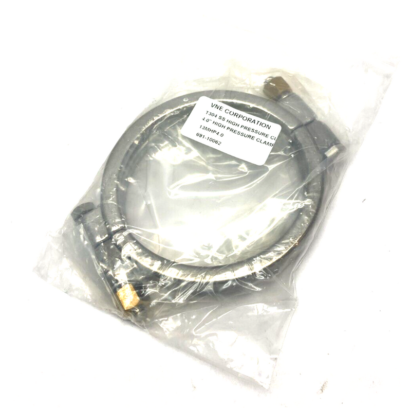 VNE Corp 13MHP4.0 High Pressure Vacuum Clamp 4" Diameter T304 SS 691-10062 - Maverick Industrial Sales