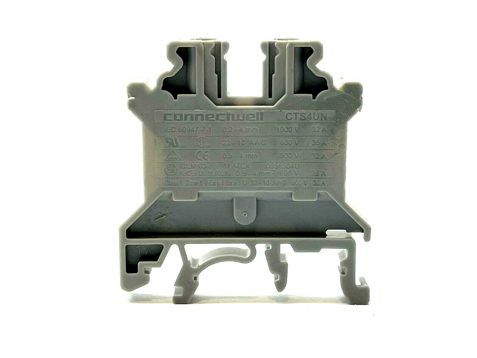 CTS4UN | Connectwell Standard Feed Through Terminal Blocks 4mm LOT OF 10 - Used - Maverick Industrial Sales