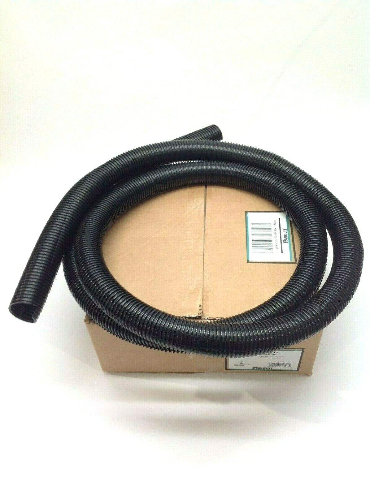 Panduit CLT150F-X20 Black Corrugated Loom Slit Wall Tubing 1.5" ID 10ft Length - Maverick Industrial Sales