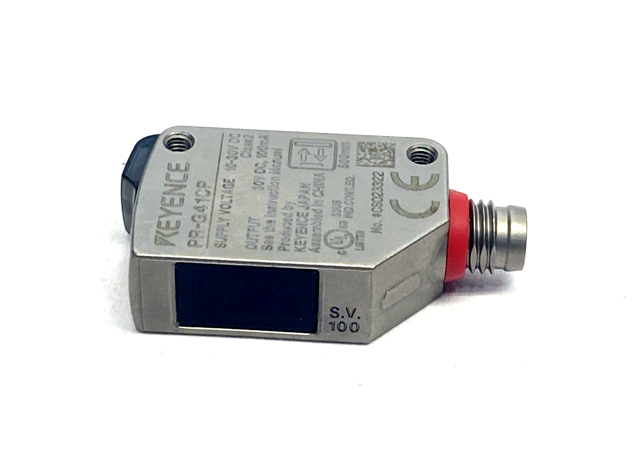 PR-G41CP | Keyence Rectangular Diffuse Reflective Photoelectric Sensor - Used - Maverick Industrial Sales
