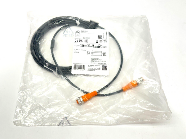 ifm EVC014 Connection Cable M/F M12 5m VDOGH040MSS0005H04STGH040MSS - Maverick Industrial Sales