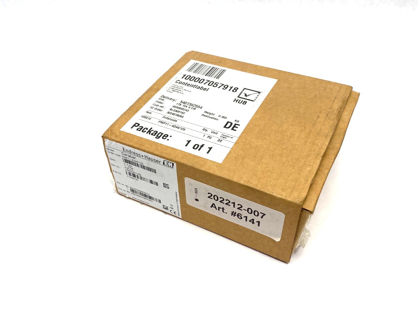 Endress+Hauser PMP11-4D44/125 Cerabar Gauge Pressure 0...4 bar - Maverick Industrial Sales
