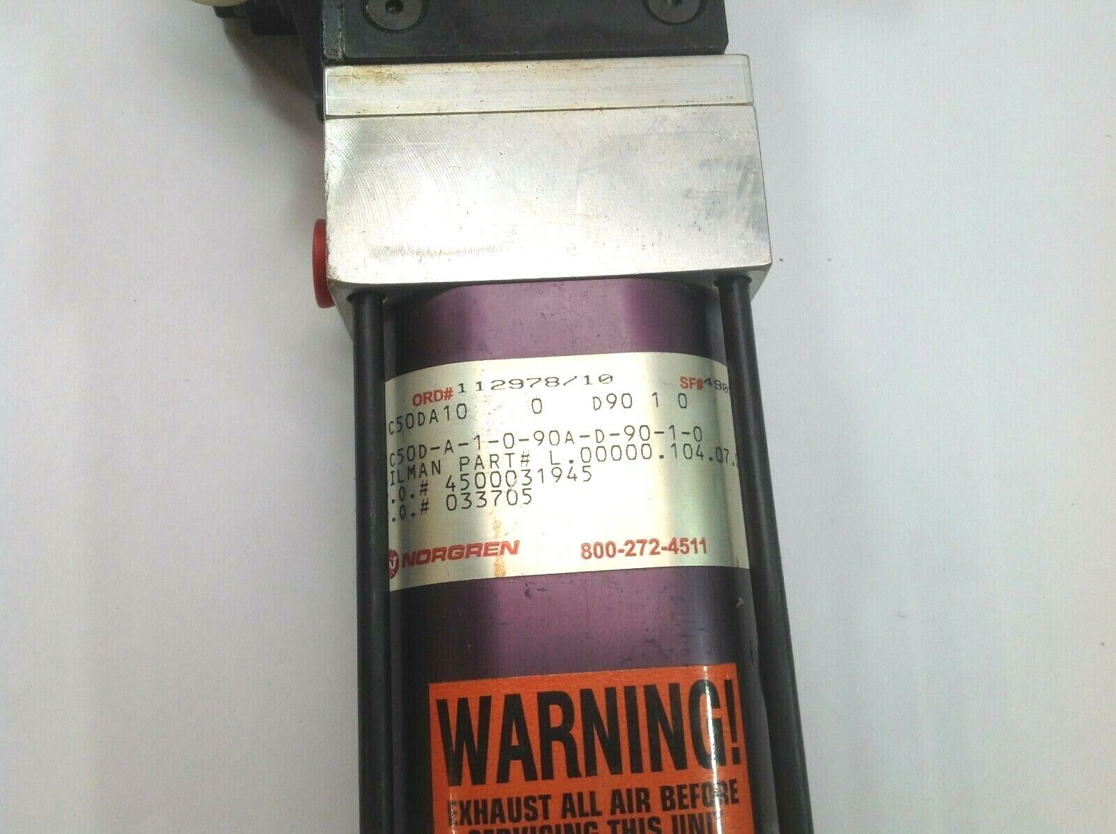 Norgren EC50D-A-1-0-90A-D-90-1-0 Power Clamp Gilman L.00000.104.07.00 - Maverick Industrial Sales