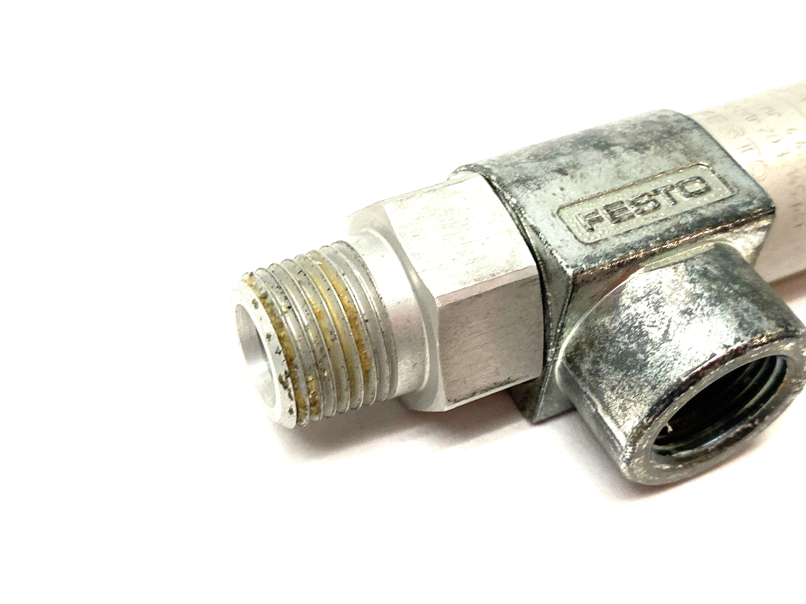 34879 | Festo Piloted Non-return Valve G3/8 Connection HGL-3/8-NPT - Used - Maverick Industrial Sales