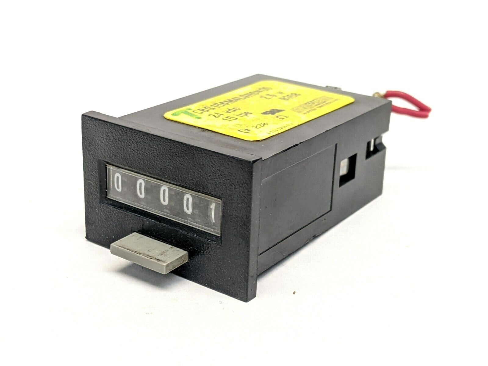 Saia CBG156M4L0N0N00 Electromechanical Counter 5 Digit Manual Reset 24VDC - Maverick Industrial Sales