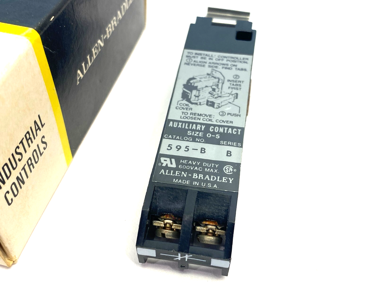 Allen Bradley 595-B Ser. B Auxiliary Contact 1 NC - Maverick Industrial Sales