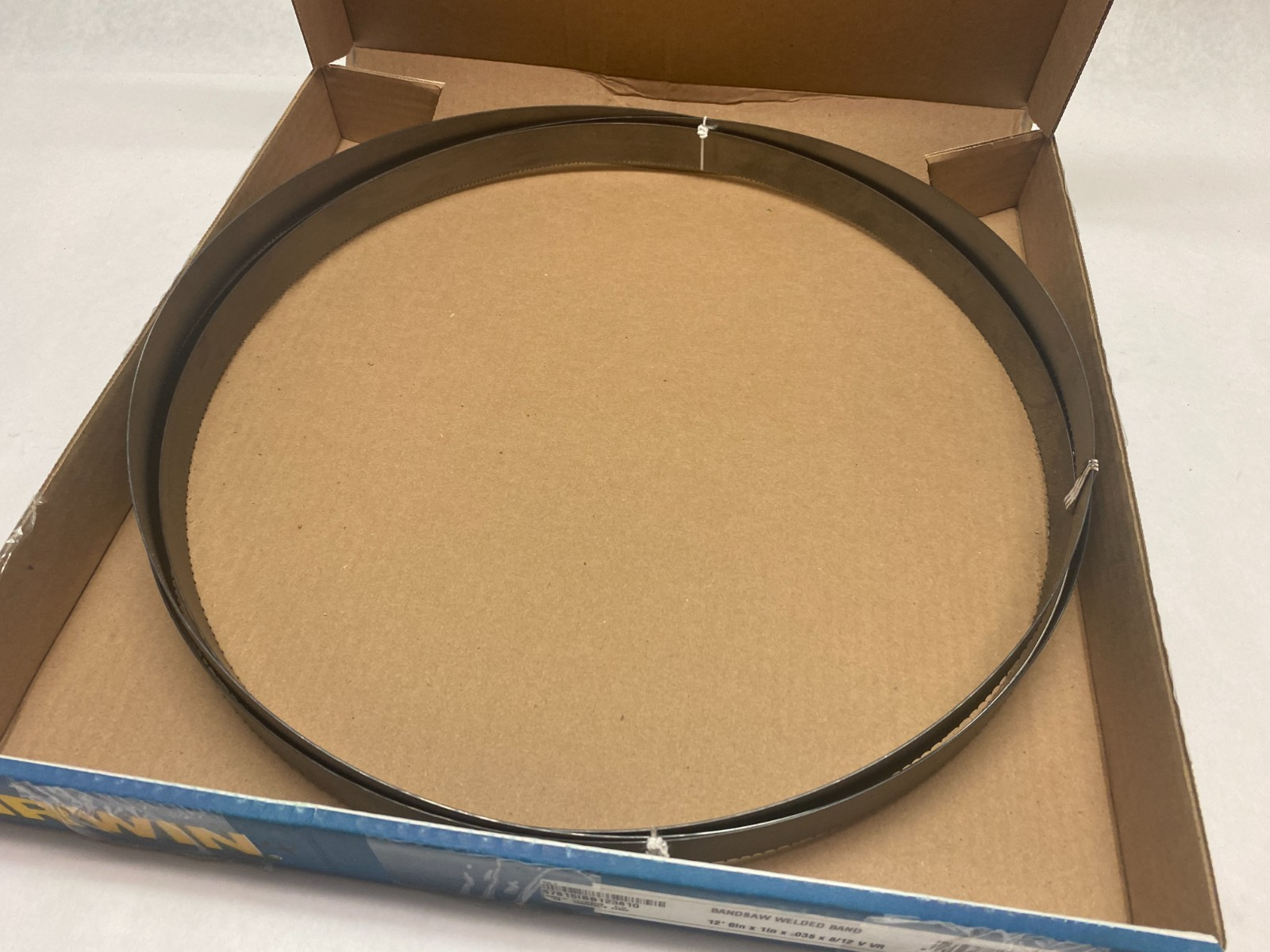 87815IBB123810 | Irwin Welded Bandsaw Blade: 12' 6 Long x 1" Wide x 8 to 12 TPI - Open box - Maverick Industrial Sales
