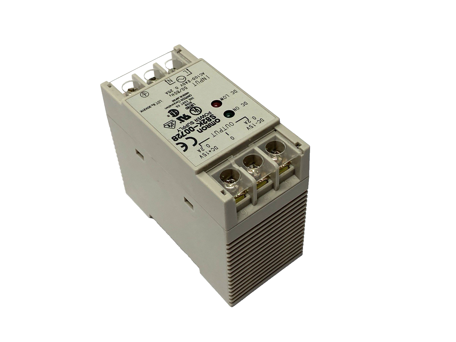 S28K-00728 | Omron Power Supply 100-240VAC .25A Input 15VDC .2A Output - New – Open box - Maverick Industrial Sales
