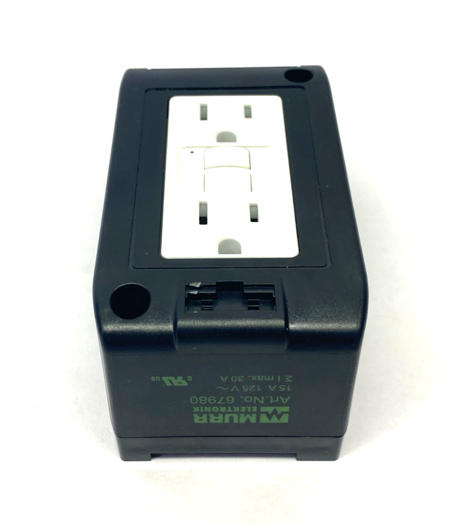 Murrelektronik 67980 Duplex Power Socket NEMA (GFCI) for DIN Rail - Maverick Industrial Sales