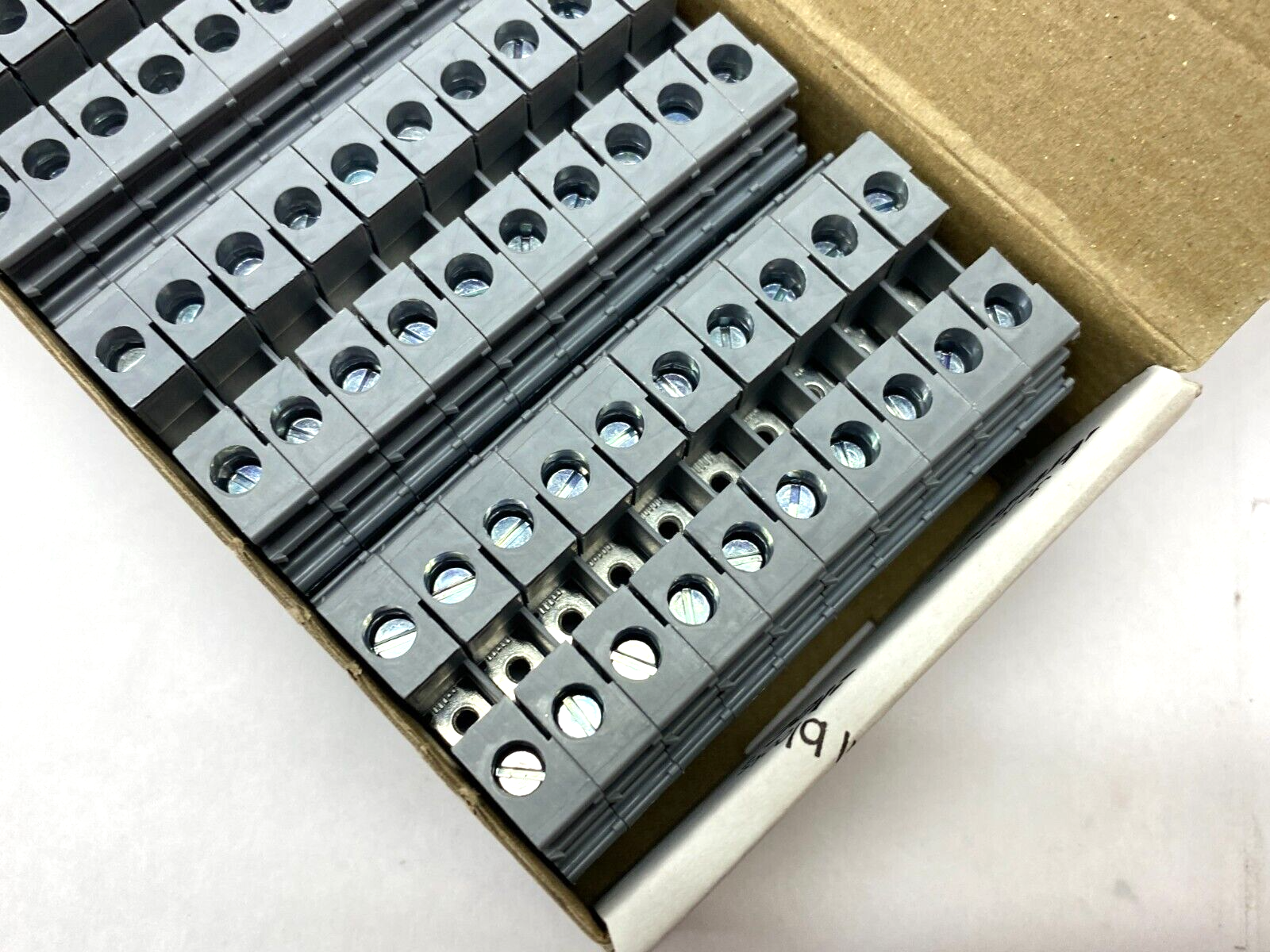 ABB Entrelec 1SNA115118R1100 Feed-Through Terminal Block Gray M6/8 BOX OF 50 - Maverick Industrial Sales