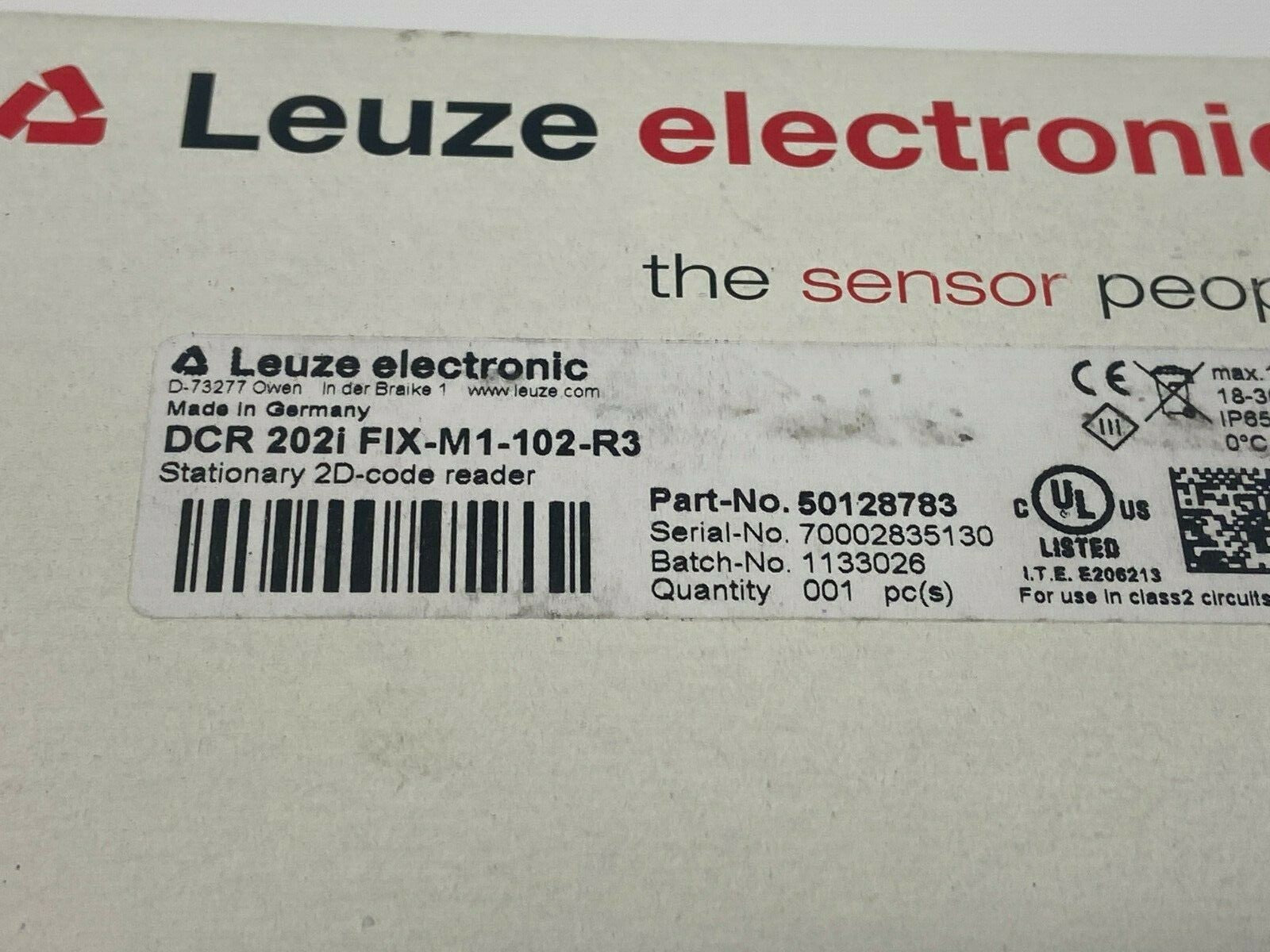 DCR 202i FIX-M1-102-R3 | Leuze Electronic Stationary 2D Code Reader 50128783 - New - Maverick Industrial Sales