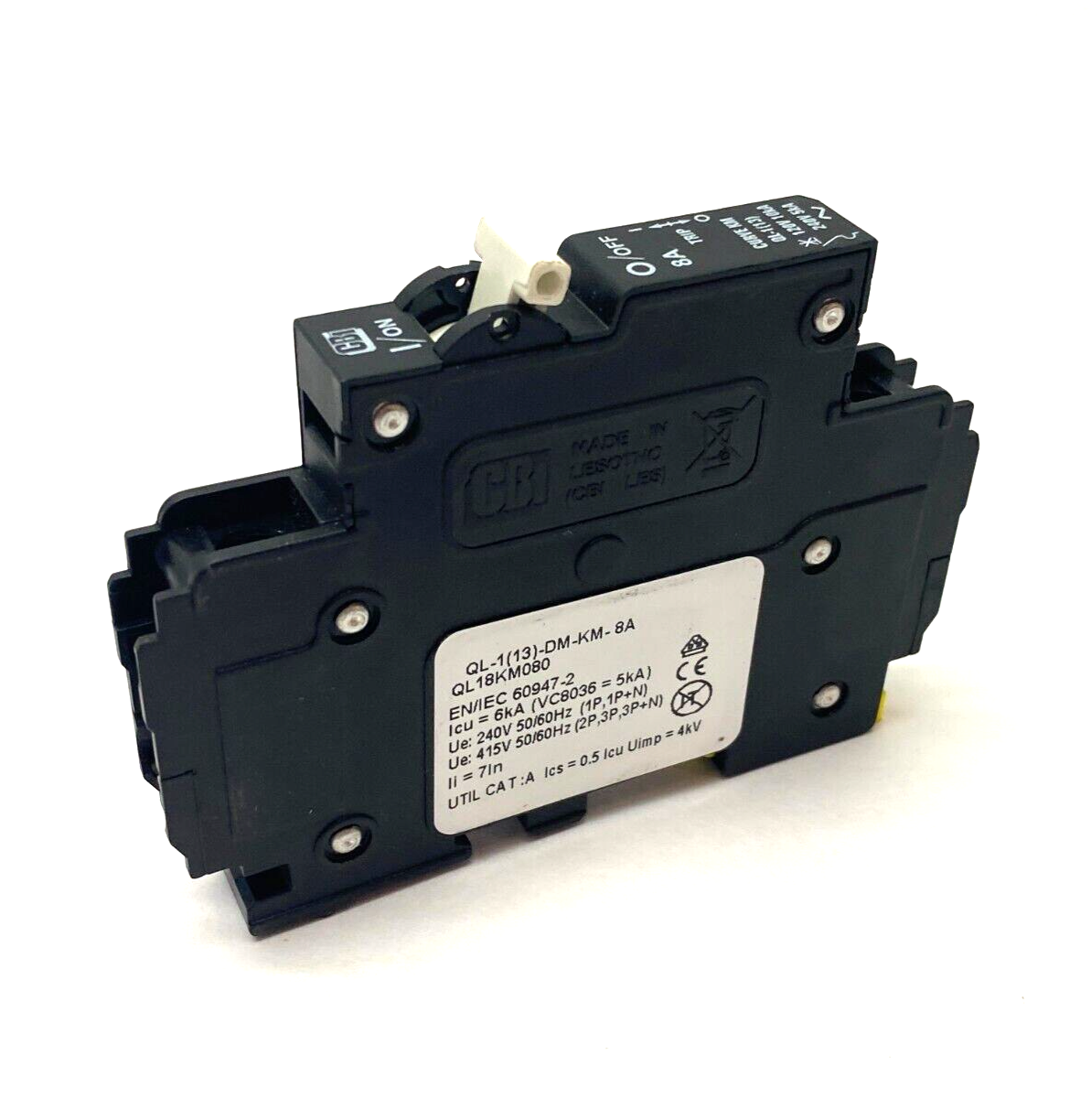 CBI QL18KM080 Single-Pole Circuit Breaker KM Curve QL-1(13)-DM-KM-8A - Maverick Industrial Sales