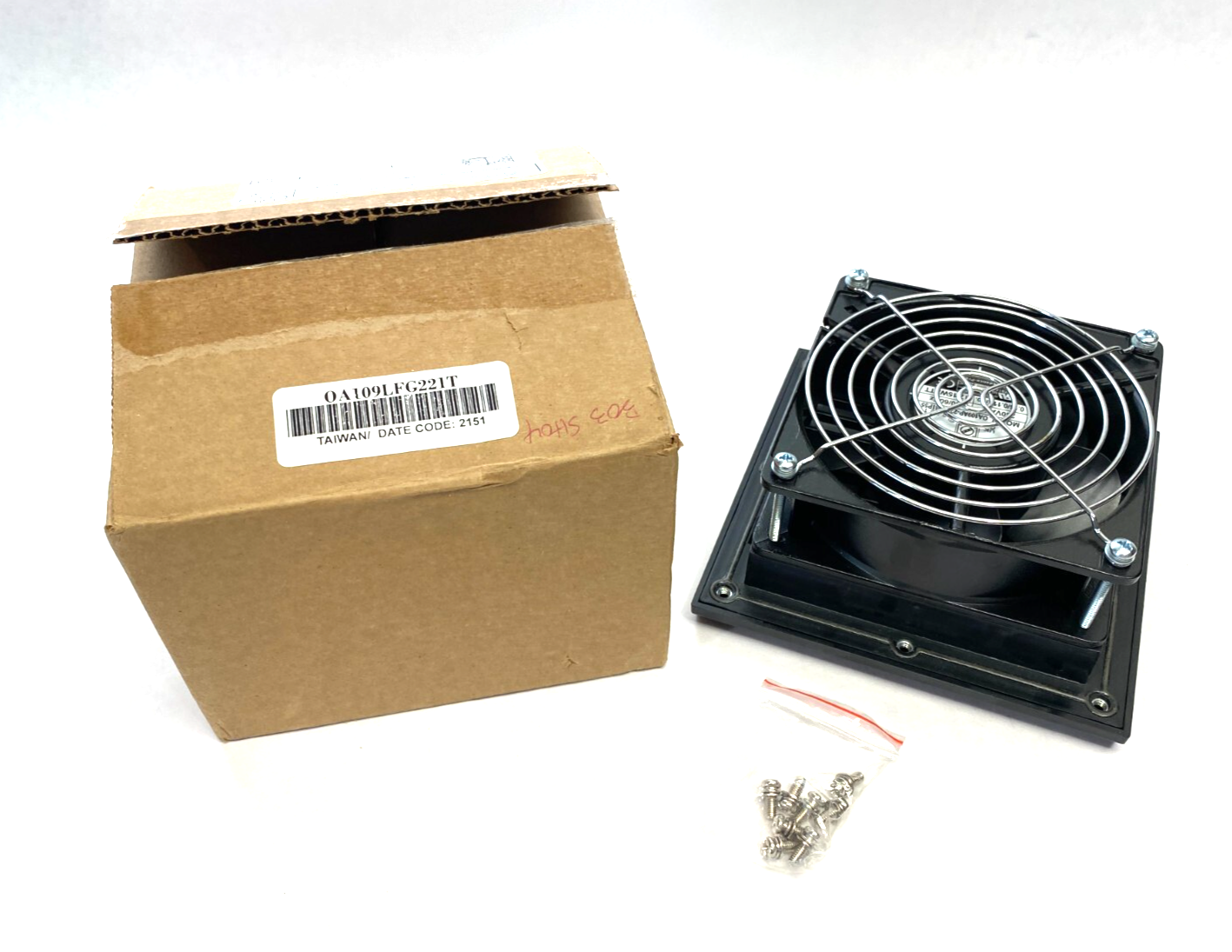 Orion Fans OA109LFG221T Snap-On Louvered Filter Exhaust Fan 148.5 x 148.5mm - Maverick Industrial Sales