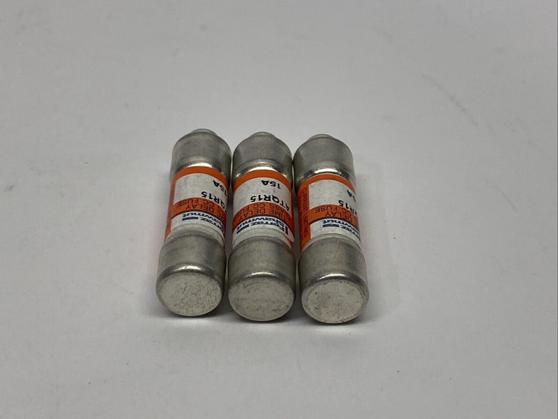 Ferraz Shawmut ATQR15 Time Delay Class CC Fuse 15A 600V LOT OF 3 - Maverick Industrial Sales