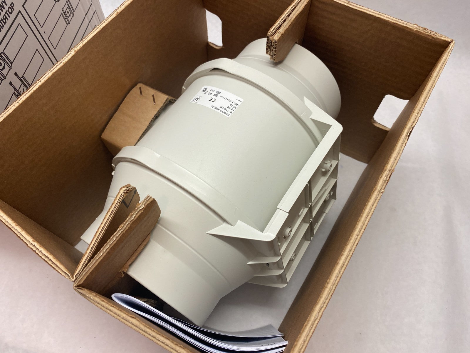 S&P TD-500/150 Mixvent In-Line Compact Mixed Flow Duct Fan - Maverick Industrial Sales