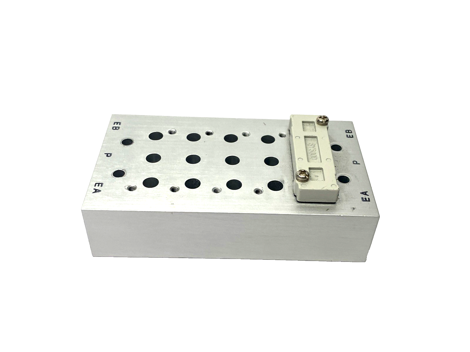 SS5Y5-20-05-00N | SMC Pneumatic Valve Manifold/Base, 5-Stations, 1/4" NPT - Used - Maverick Industrial Sales
