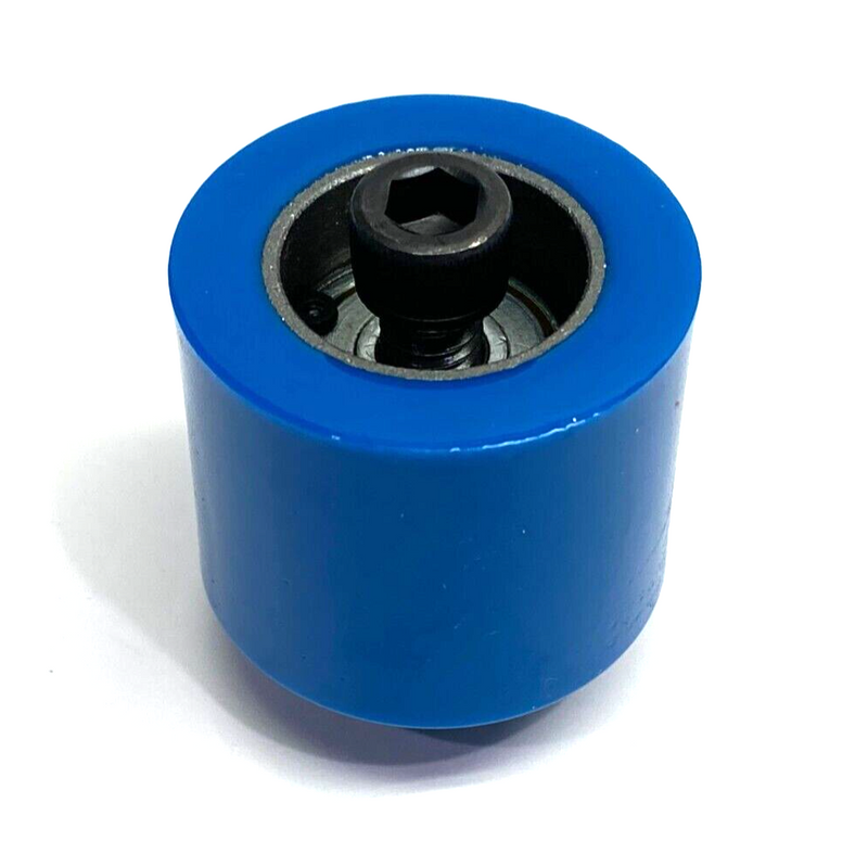 Fairlane 2372T4 Abrasion Resistant Roller Threaded Idler 1-1/2" Dia Blue RR-215 - Maverick Industrial Sales