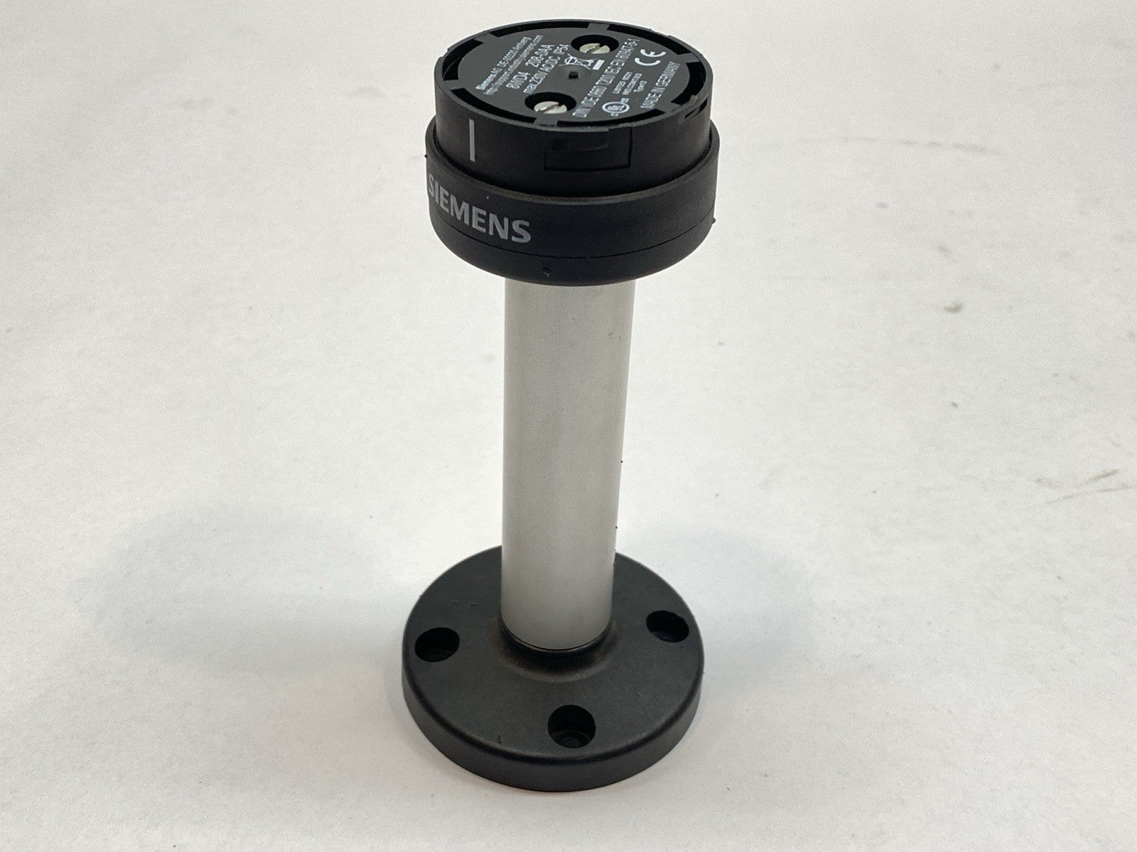 8WD4 208-0AA | Siemens 8WD4208-0AA Stack Light Element Base Module 50mm Black w/ 4" Pole - Used - Maverick Industrial Sales
