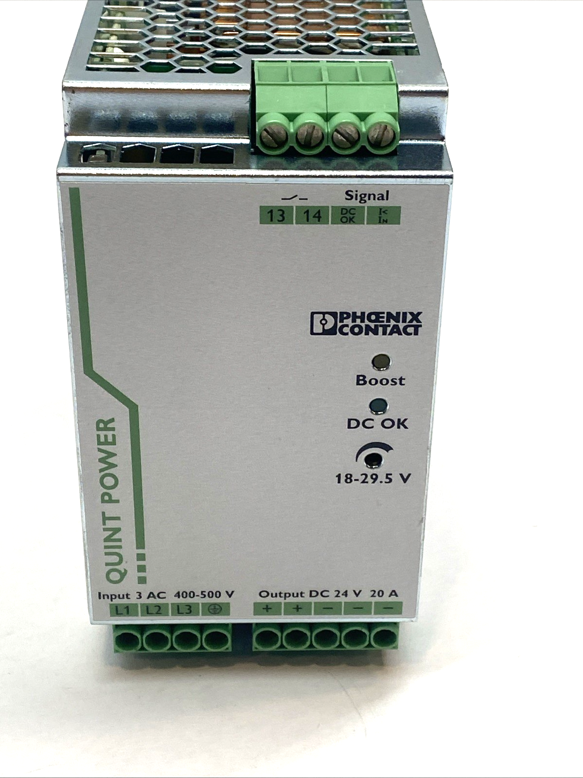 Phoenix Contact QUINT-PS/3AC/24DC/20 Power Supply 24VDC 20A 2866792 - Maverick Industrial Sales