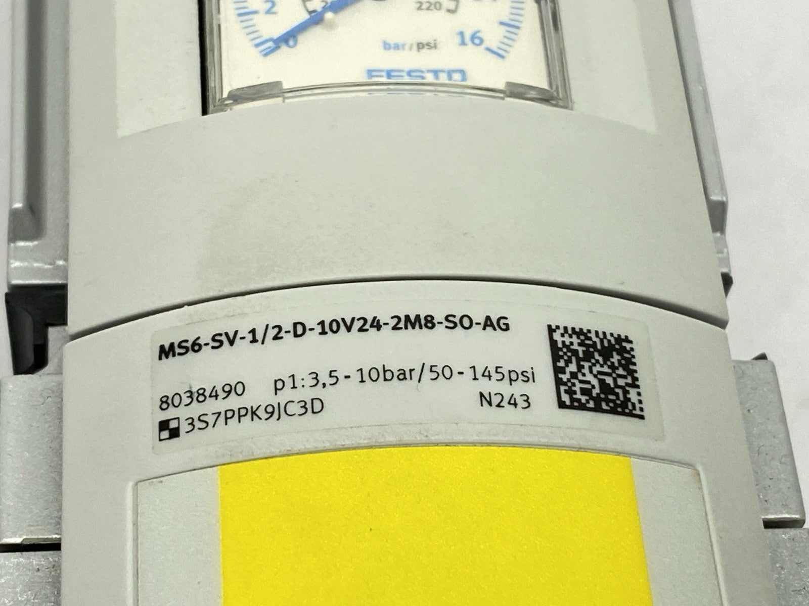 MS6-SV-1/2-D-10V24-2M8-SO-AG | Festo Soft Start Quick Exhaust Valve G1/2 8038490 - Used - Maverick Industrial Sales