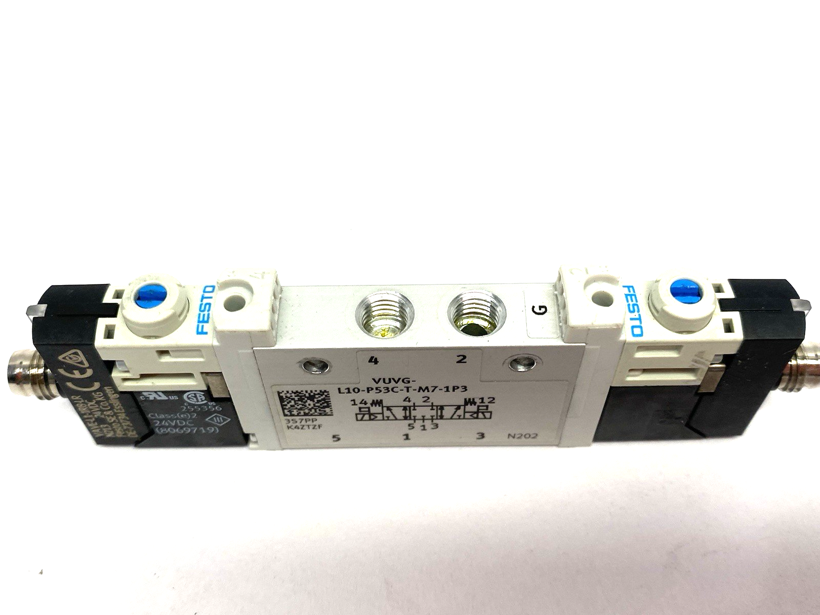 VUVG-L10-P53C-T-M7-1P3 | Festo Air Pilot Control Solenoid Valve 5/3 Closed, 566476 - Used - Maverick Industrial Sales