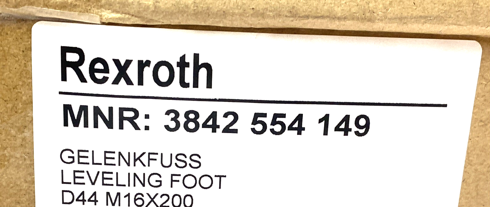 3842 554 149 | Rexroth D44 Leveling Foot M16x200mm LOT OF 4 - New Other - Maverick Industrial Sales