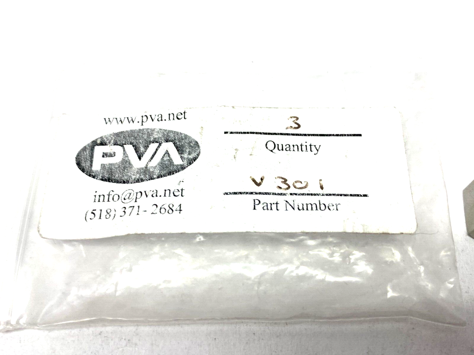 PVA V301 Fluid Dispensing Parts LOT OF 3 - Maverick Industrial Sales