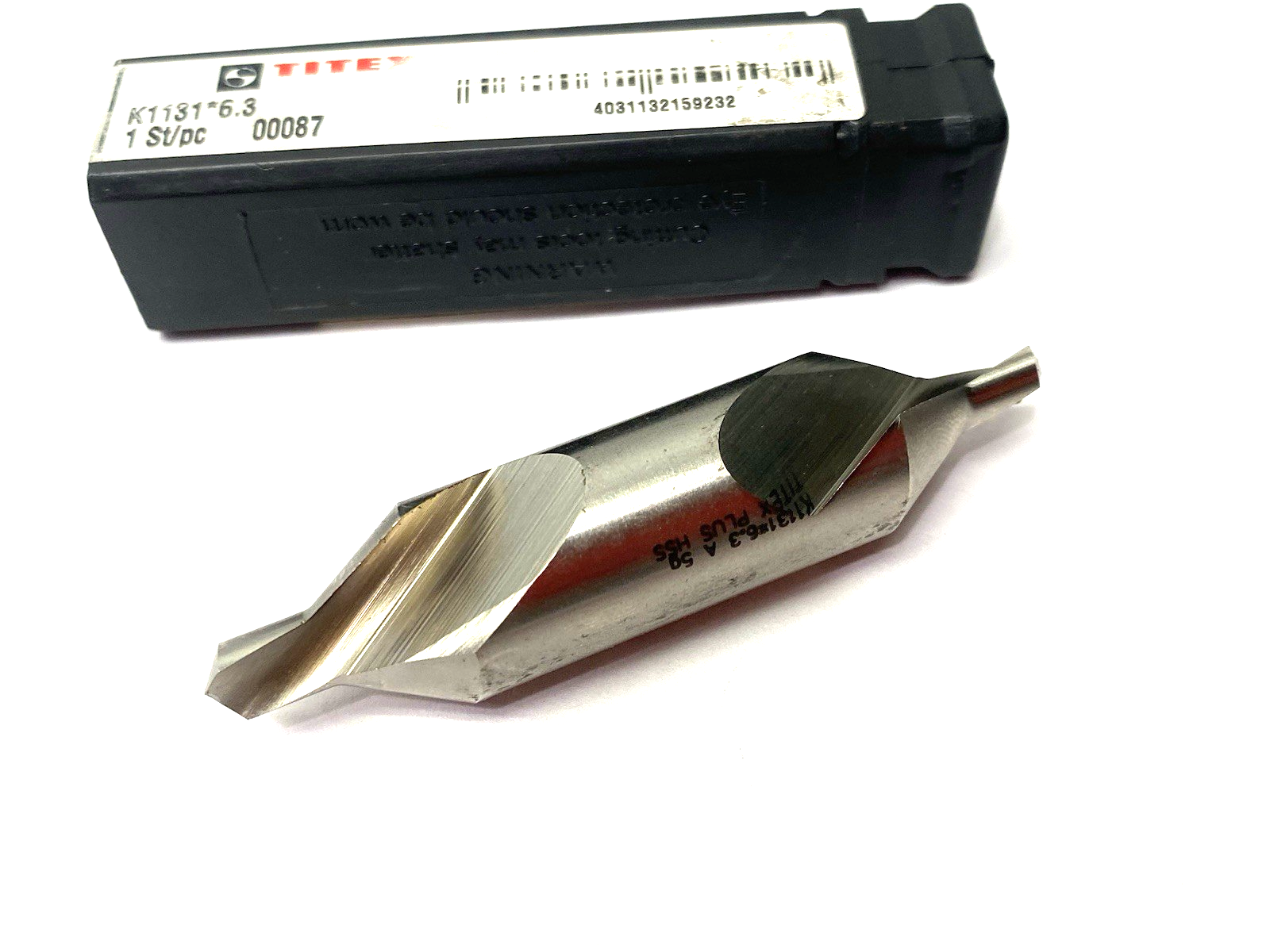 K1131-6.3 | Walter Titex Center Dill, Left Hand, 6.3mm Tip Dia. 60° - New – Open box - Maverick Industrial Sales