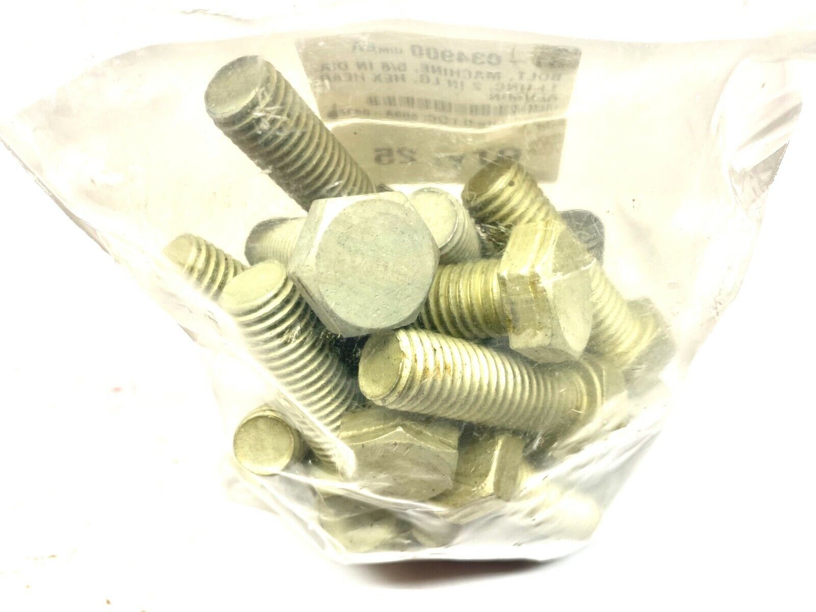 Hex Head Machine Bolt, Aluminum, 5/8"-11 UNC x 2" LOT OF 25 - Maverick Industrial Sales