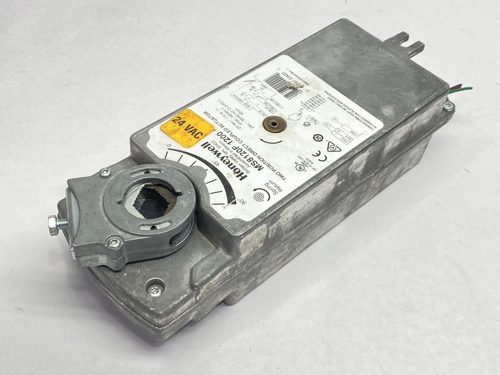 MS8120F1200 | Honeywell Two Position Direct Coupled Actuator 20Nm 24V - For parts or not working - Maverick Industrial Sales