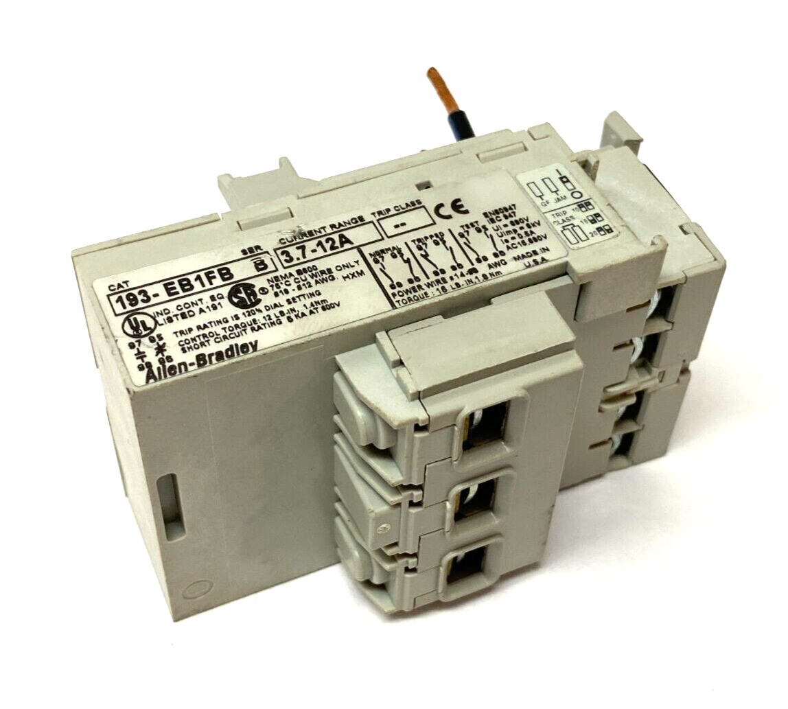 Allen Bradley 193-EB1FB Ser B Overload Relay 3.7-12A Current Range 3-Pole - Maverick Industrial Sales