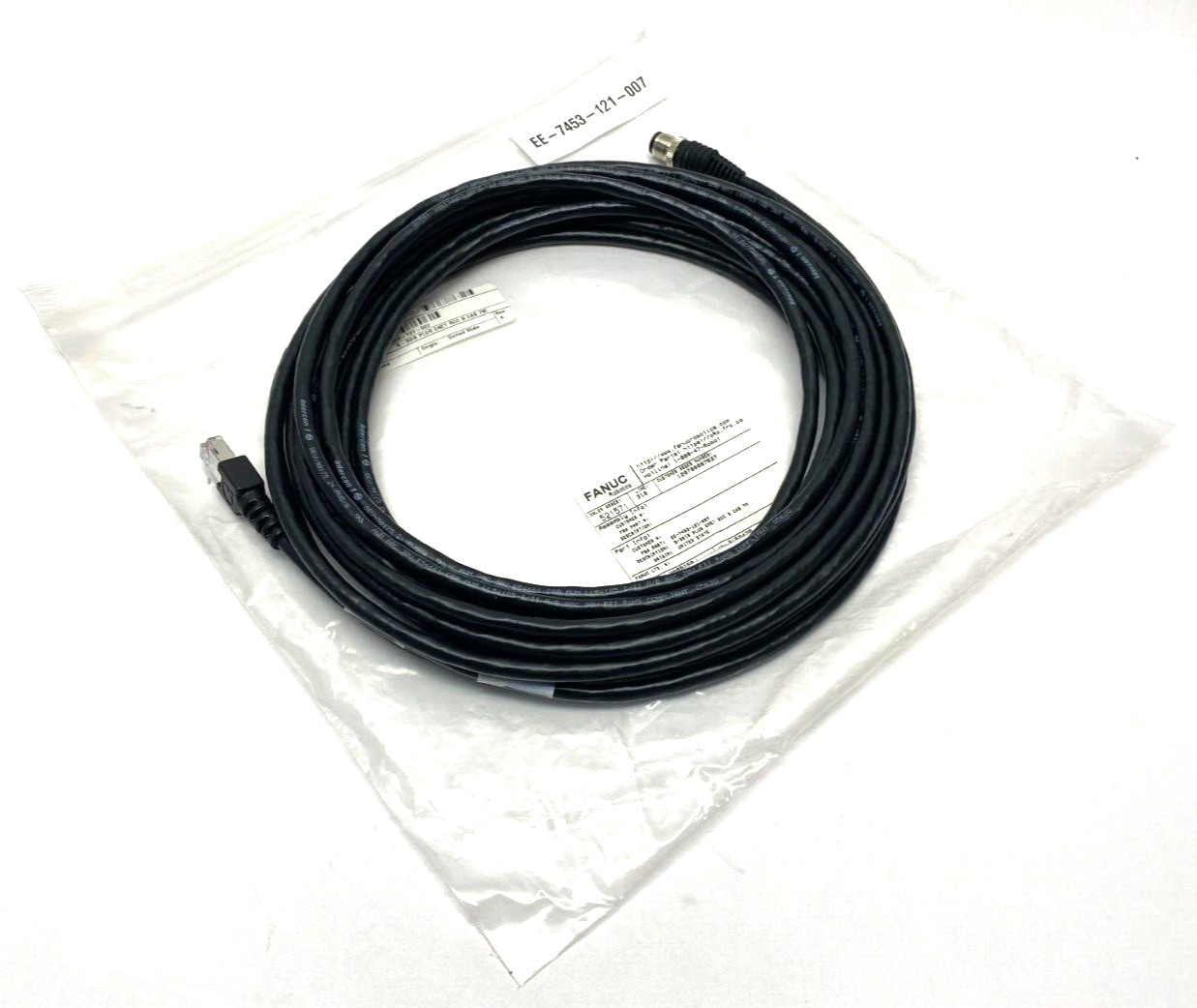 Fanuc EE-7453-121-007 Rev A R-30IB Plus Ethernet Robot Control Cable 7m Length - Maverick Industrial Sales