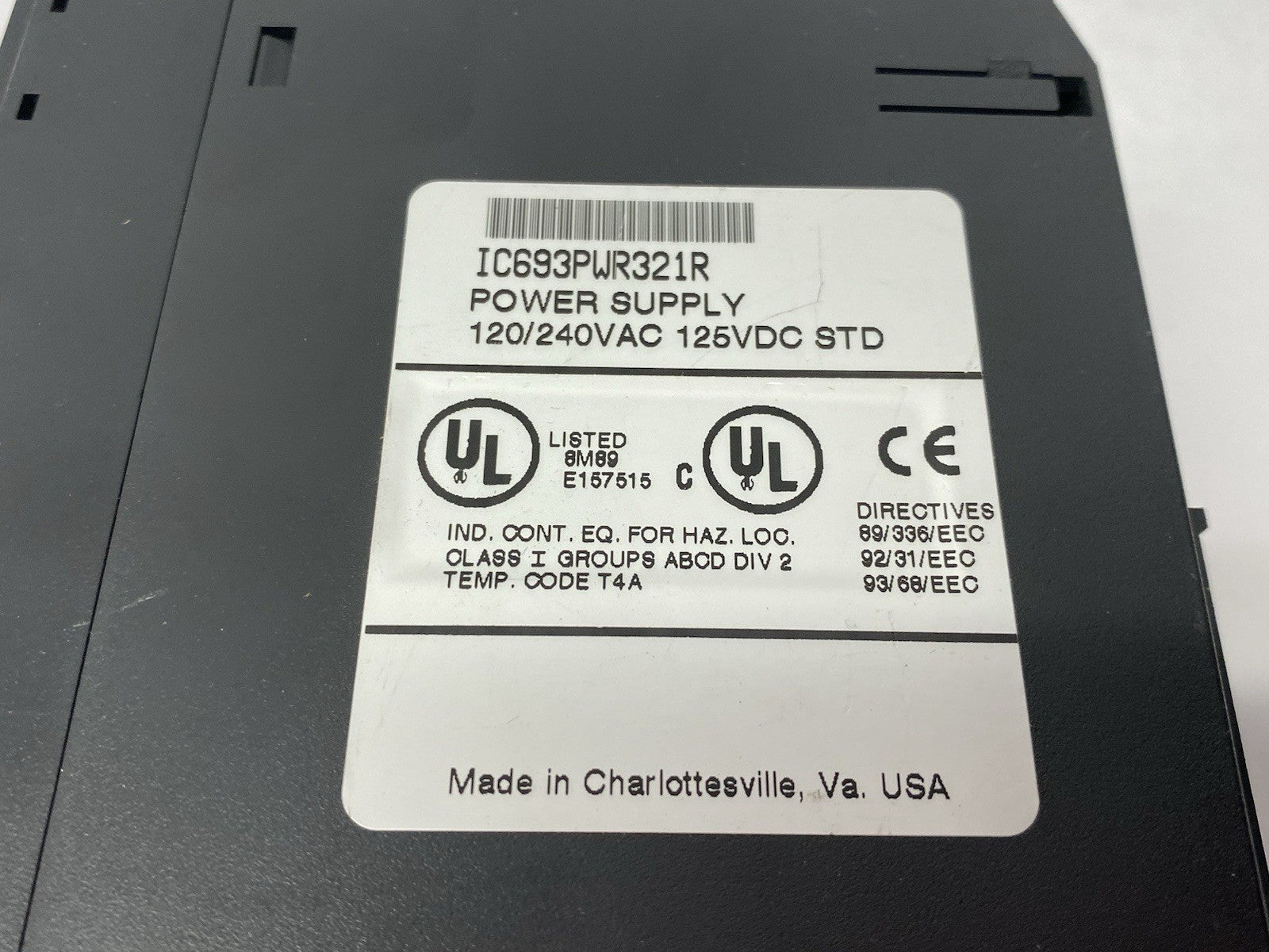 IC693PWR321R | GE Fanuc Power Supply Module 120/240VAC 125VDC STD - Used - Maverick Industrial Sales