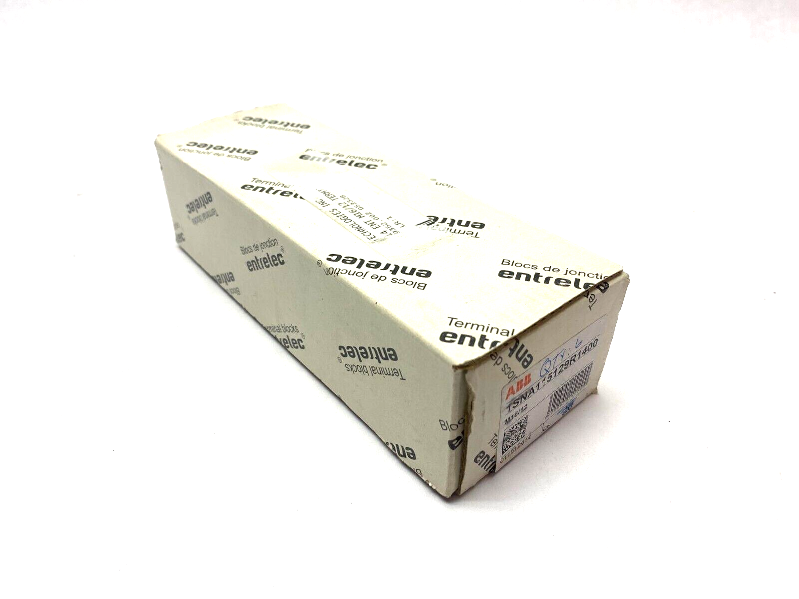1SNA115129R1400 | ABB Entrelec Feed-Through Terminal Block Gray 12mm BOX OF 12 - New Other - Maverick Industrial Sales