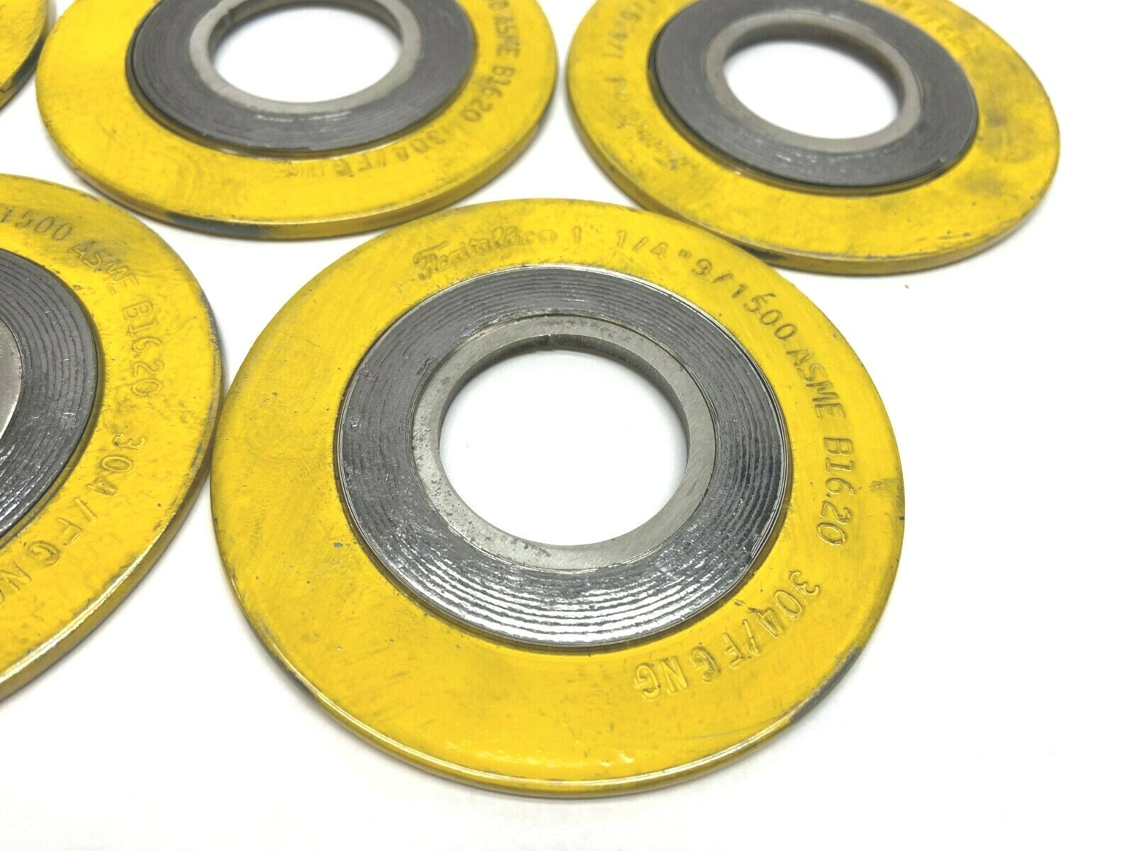 Flexitallic 1 1/4" 9/1500 1.5" Pipesize Spiral Wound Gasket LOT OF 5 - Maverick Industrial Sales