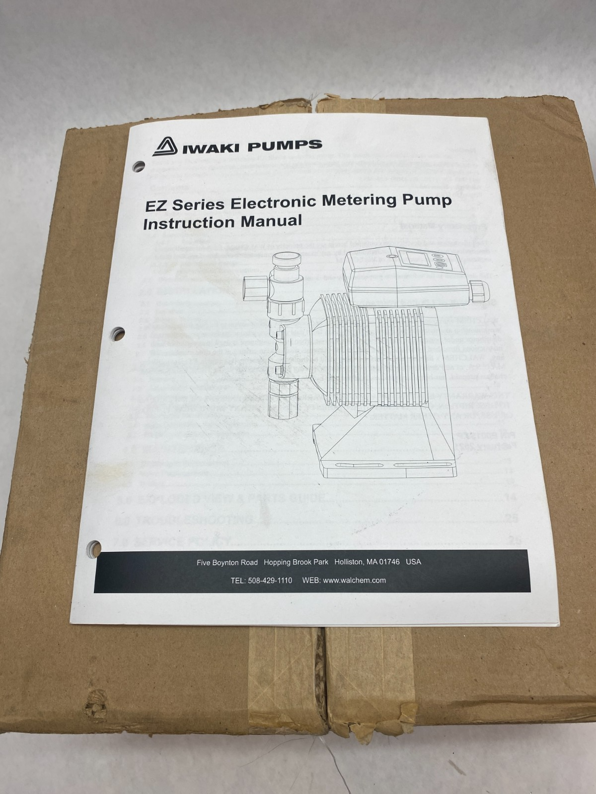 Walchem EZC36D1-VE EZ Series Electronic Metering Pump 6.3GPH 150psi Max - Maverick Industrial Sales