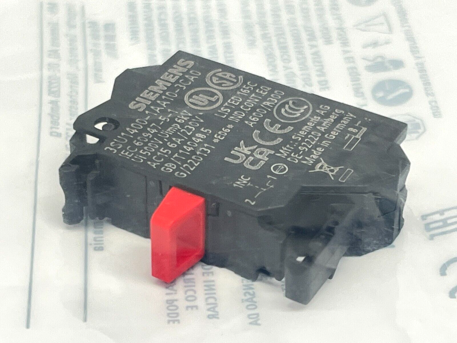 Siemens 3SU1400-1AA10-3CA0 Contact Module - Maverick Industrial Sales