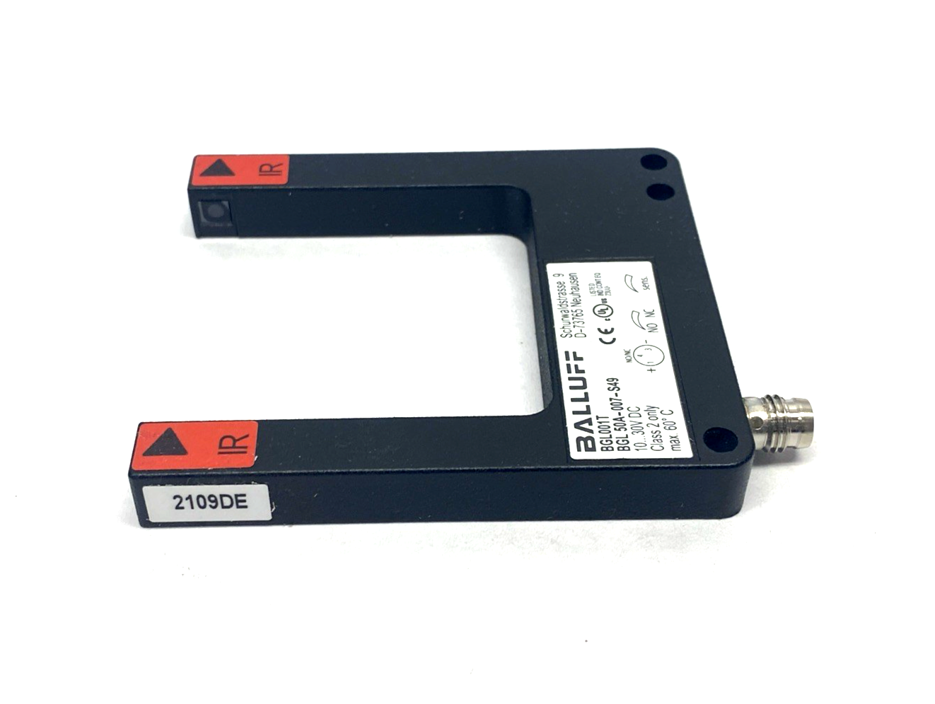 BGL 50A-007-S49 | Balluff BGL001T Photoelectric Fork Sensor, PNP NO/NC, - New – Open box - Maverick Industrial Sales