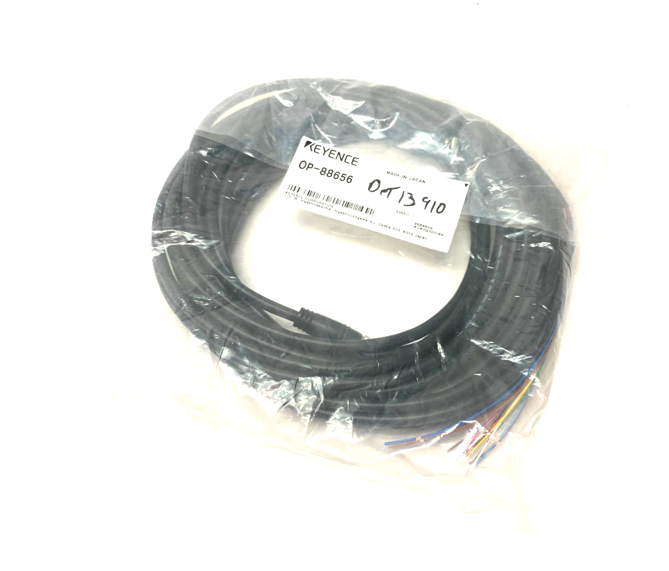 Keyence OP-88656 Single Ended Power Supply Cable M12 12-Pin 10m - Maverick Industrial Sales