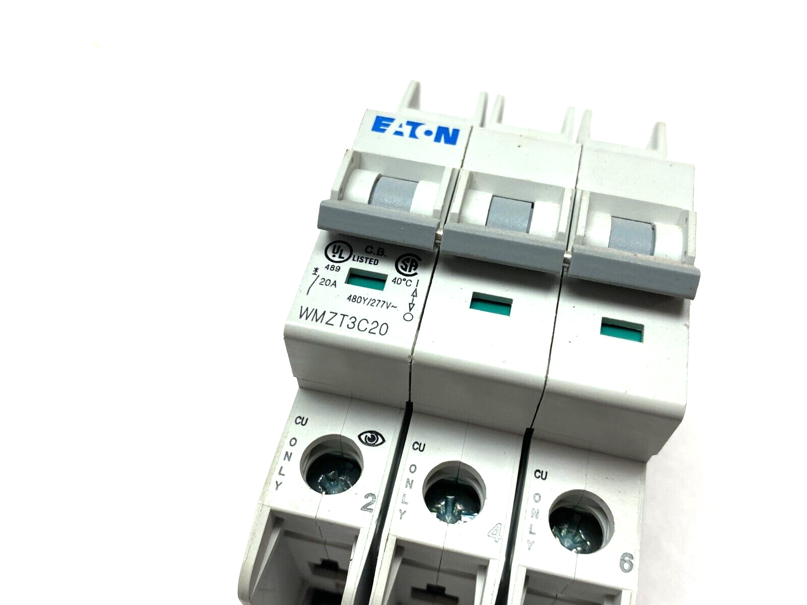 Eaton WMZT3C20 Circuit Breaker 3-Pole 20A 480Y/277V - Maverick Industrial Sales