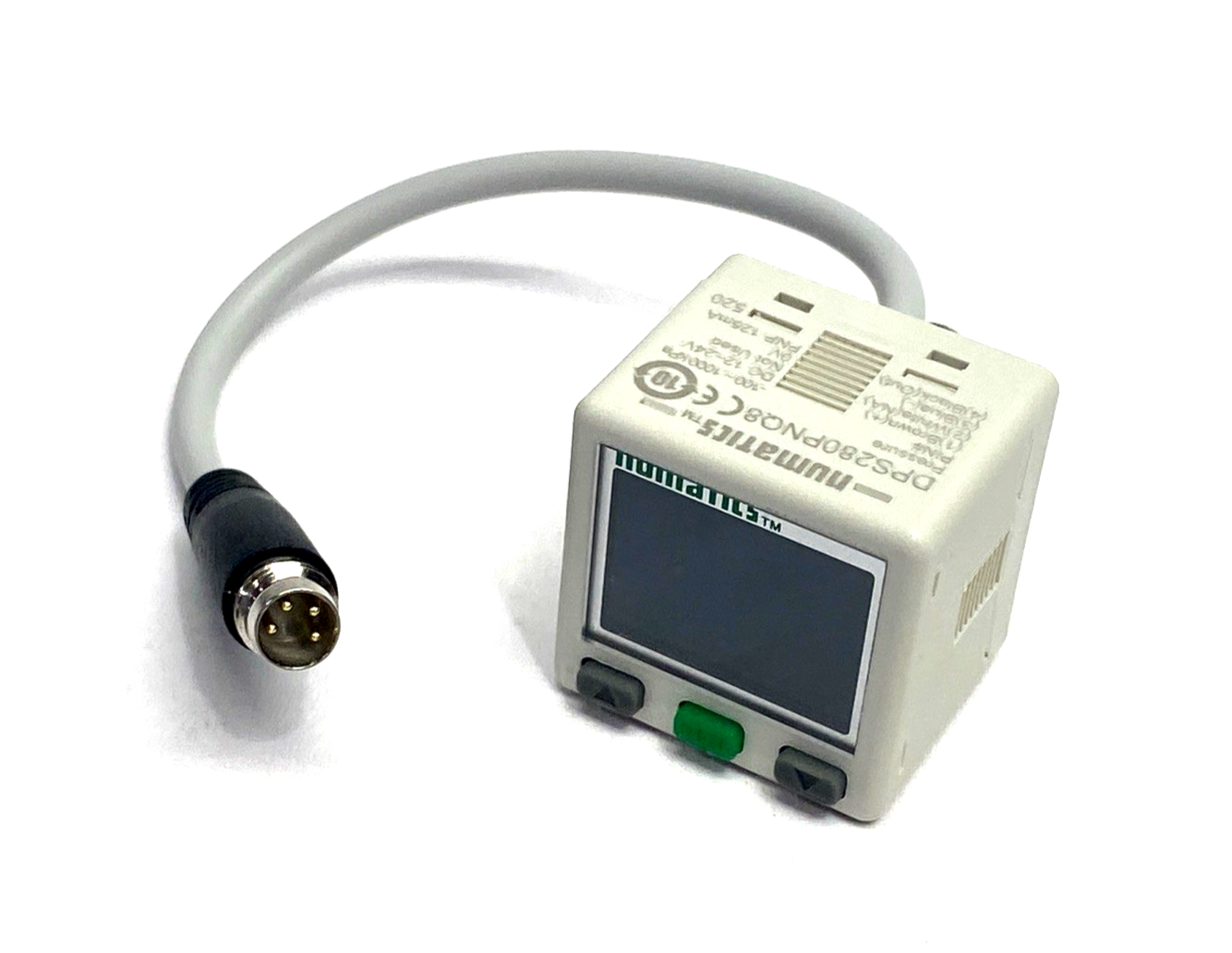 DPS280PNQ8 | Numatics Pressure Switch 1/8" NPT M8 4-Pin 0-145 psi - New – Open box - Maverick Industrial Sales