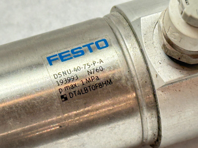 Festo DSNU-40-75-P-A Pneumatic Cylinder 40mm Bore 75mm Stroke - Maverick Industrial Sales