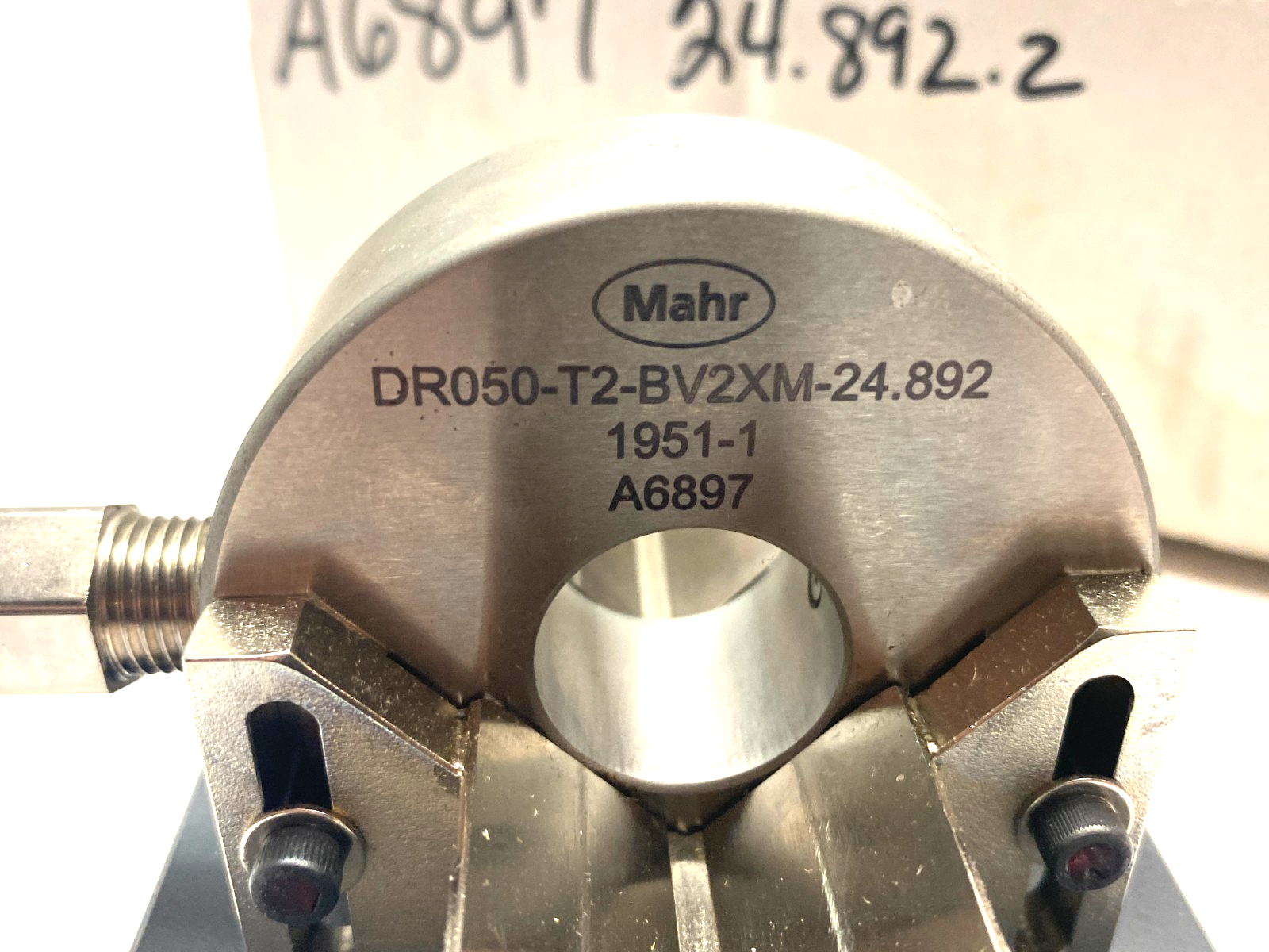 Mahr DR050-T2-BV2XM-24.892 Dimensionair 2-Jet Air Ring Gauge A6897 w/ Base Plate - Maverick Industrial Sales