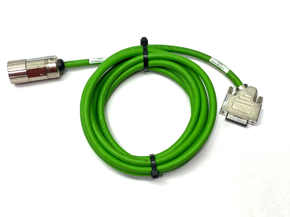 Beckhoff ZK4530-0010-0030 Resolver Cable F/F M23 12-Pin Plug to D-Sub 15-Pin 3m - Maverick Industrial Sales