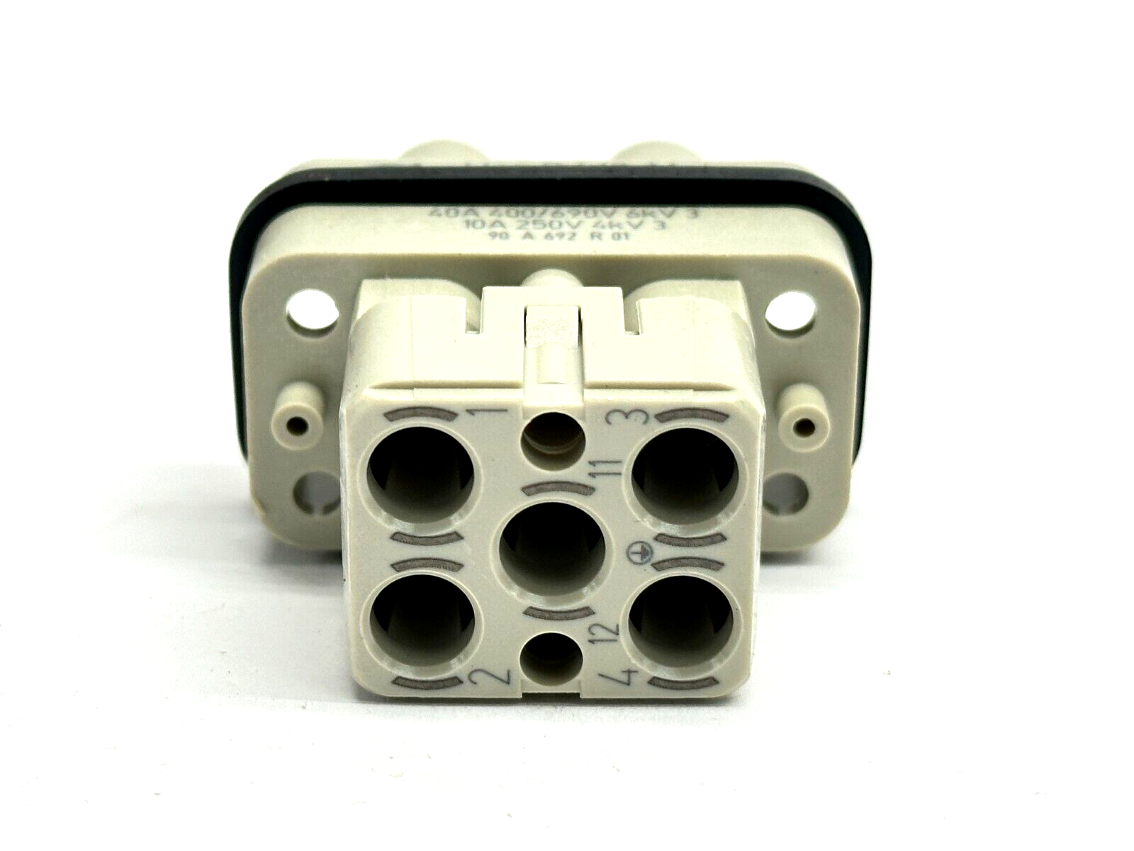 Harting 09 12 006 3041 Han Q Compact Connector 4/2 M-c - Maverick Industrial Sales