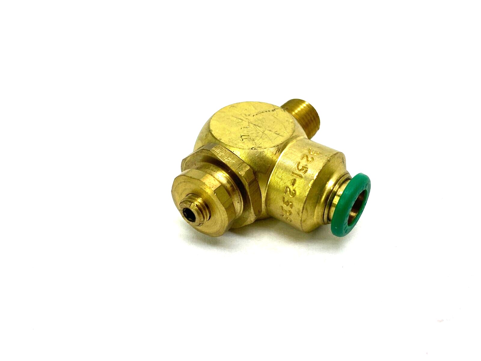 Parker 3251-2538 Brass Flow Control Valve 3/8" Tube OD 1/4" NPT Thread 32512538 - Maverick Industrial Sales