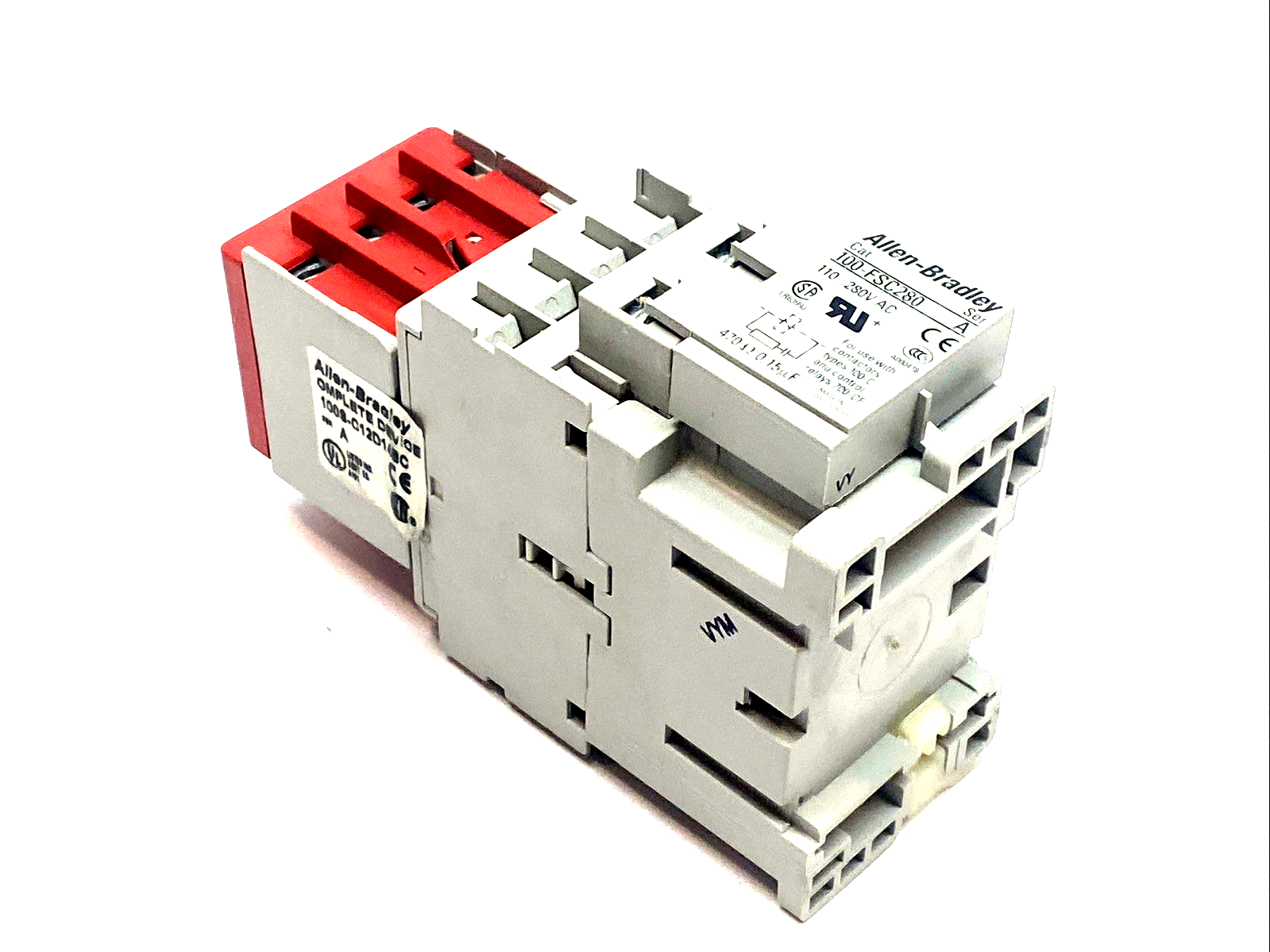 100S-C12D14BC | Allen-Bradley Guardmaster Safety Contactor 12A 120VAC - Used - Maverick Industrial Sales